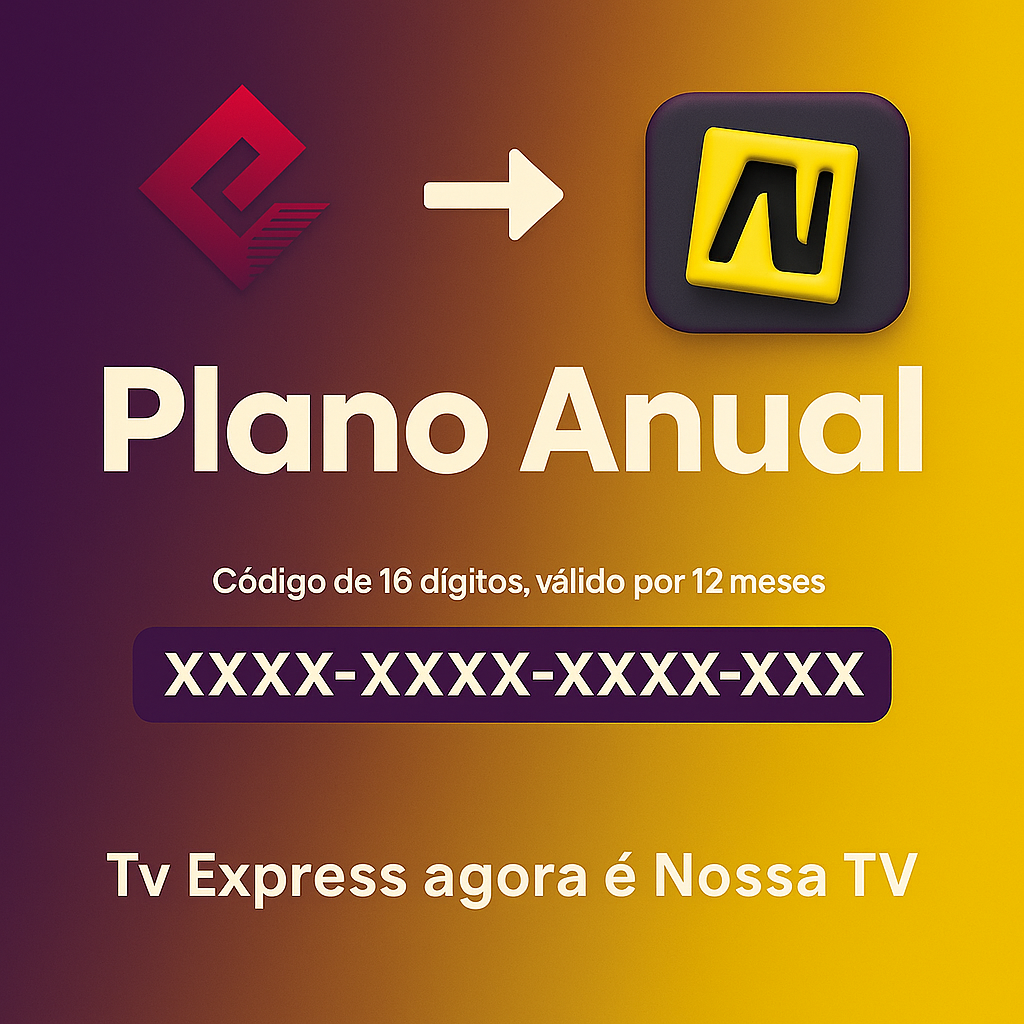 Plano Anual Nossa Tv com + de 400 Canais em HD para você curtir o ano inteiro