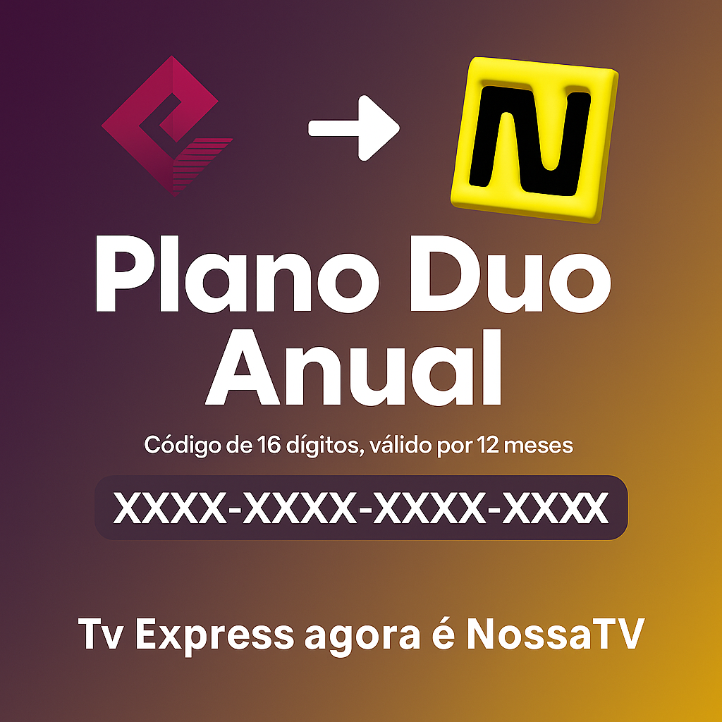 Assista + de 400 Canais com o Plano Duo Anual Nossa Tv.