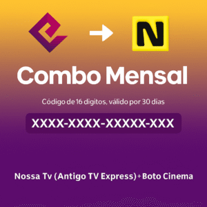 Combo Mensal Nossa Tv com + de 1000 Conteudos a Sua disposição.